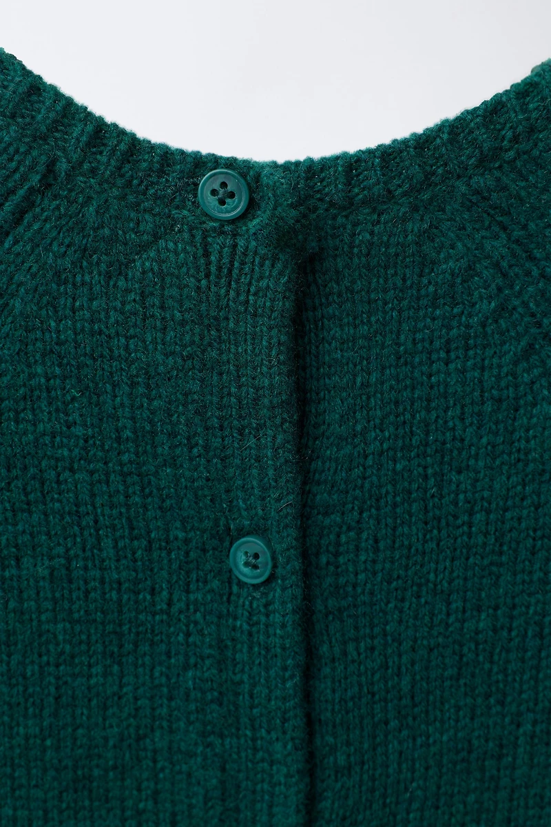 COMBINAISON EN MAILLE AVEC LAINE LAPIN BRODÉ