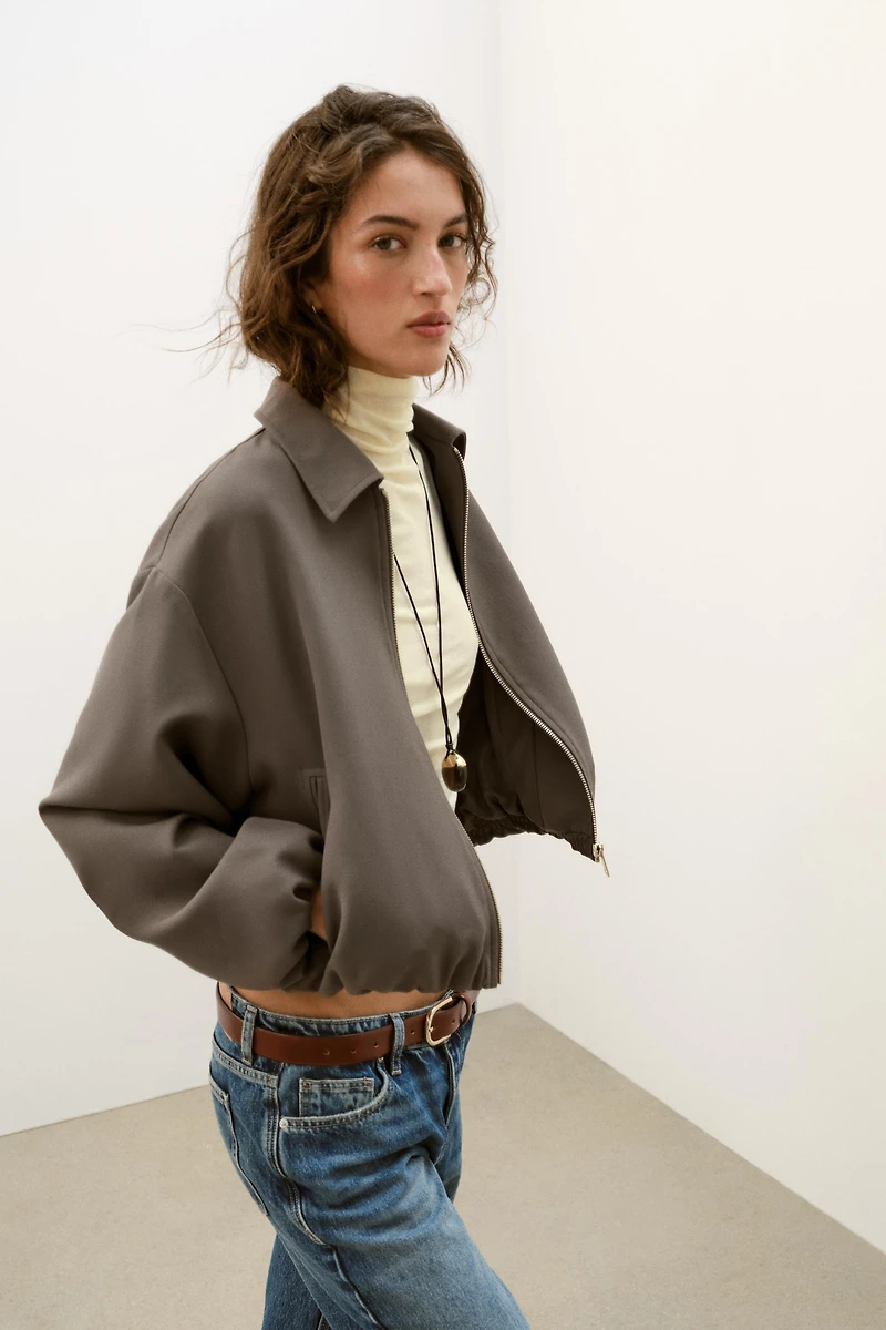 VESTE BALLON ZIPPÉE