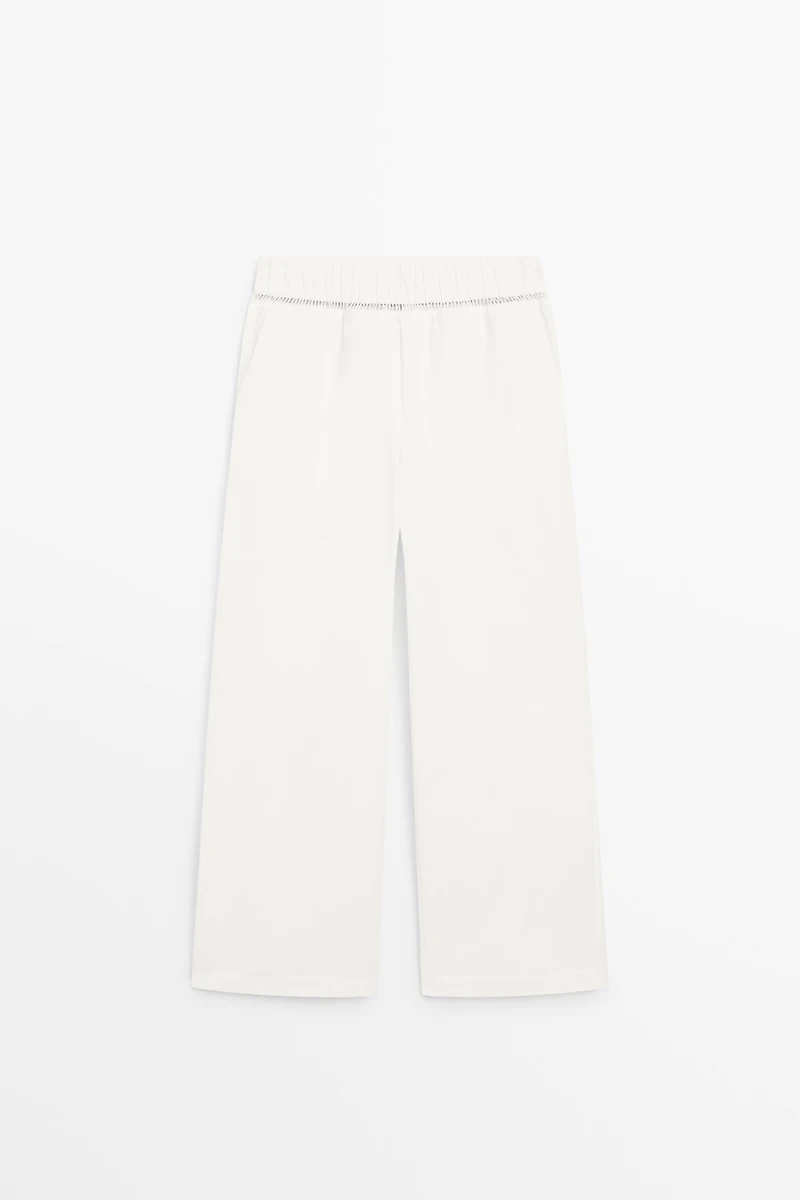 100% cotton elasticated pants - STUDIO