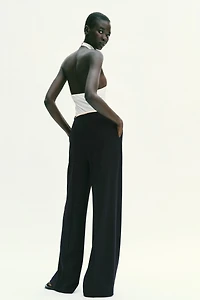 HALTER NECK JUMPSUIT WITH BELT