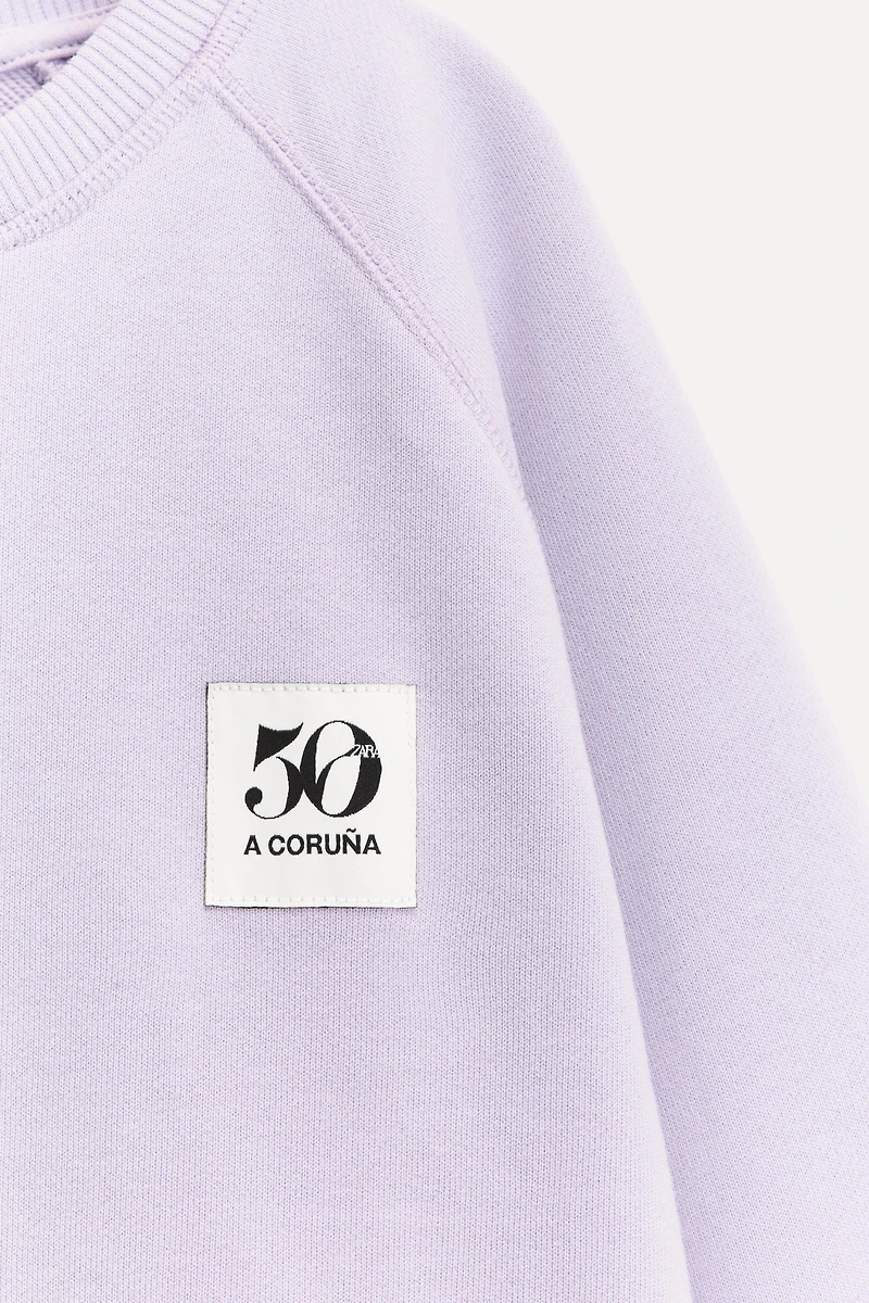 1/2-6 YEARS/ 50TH ANNIVERSARY LABEL POCKET SWEATSHIRT