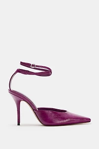 ANKLE STRAP SLINGBACK HEELS
