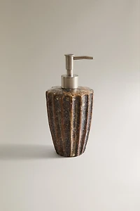 PLEATED TERRACOTTA SOAP DISPENSER