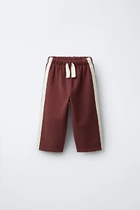 PLUSH PANTS WITH SIDE STRIPES