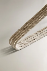 BEIGE COTTON AND LINEN HANGER (PACK OF 4)