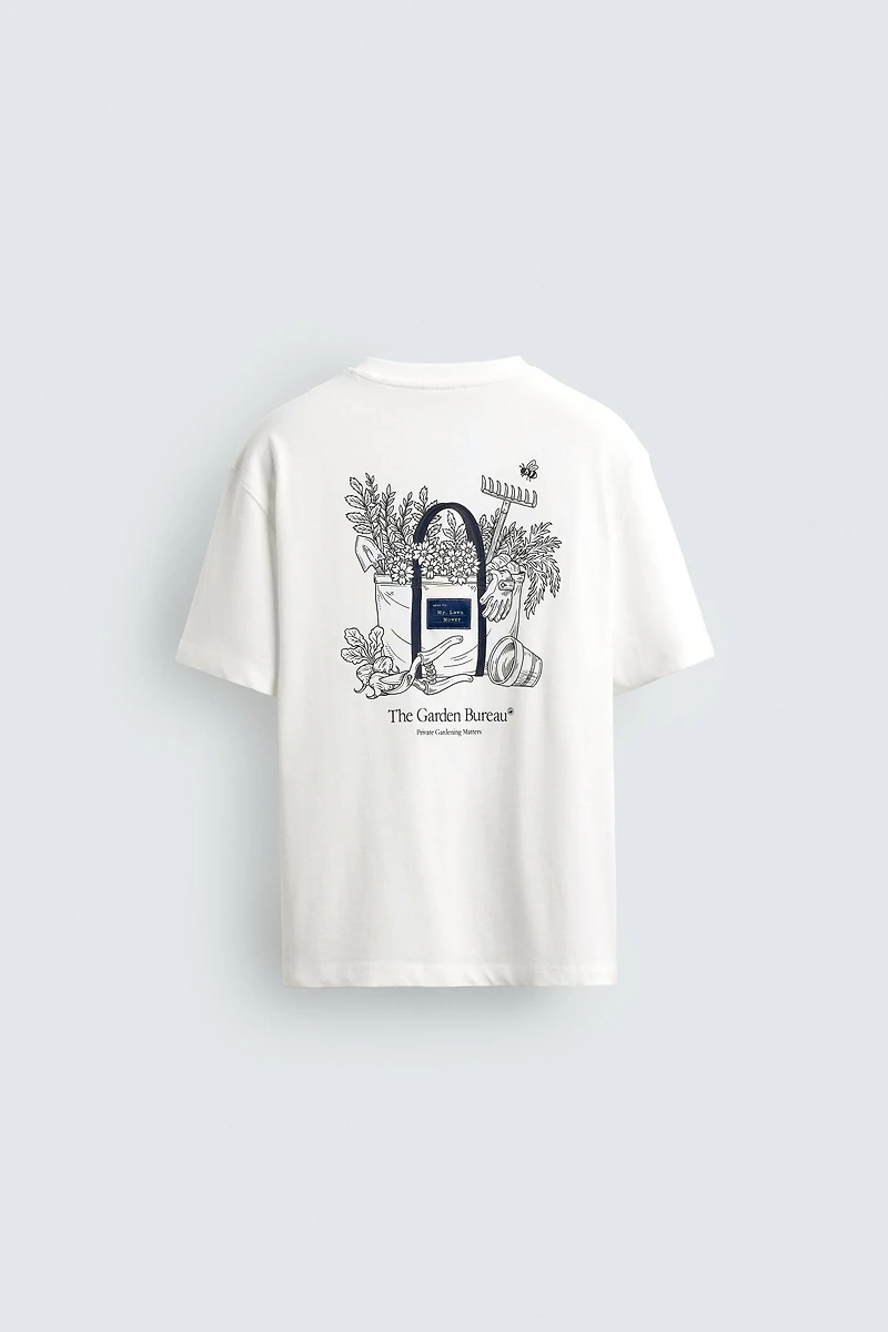 T-SHIRT À IMPRIMÉ EN CONTRASTE