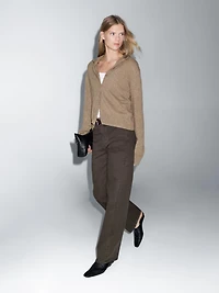 High-waist wide-leg jeans