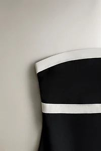CONTRAST BAND BEACH SWIMSUIT