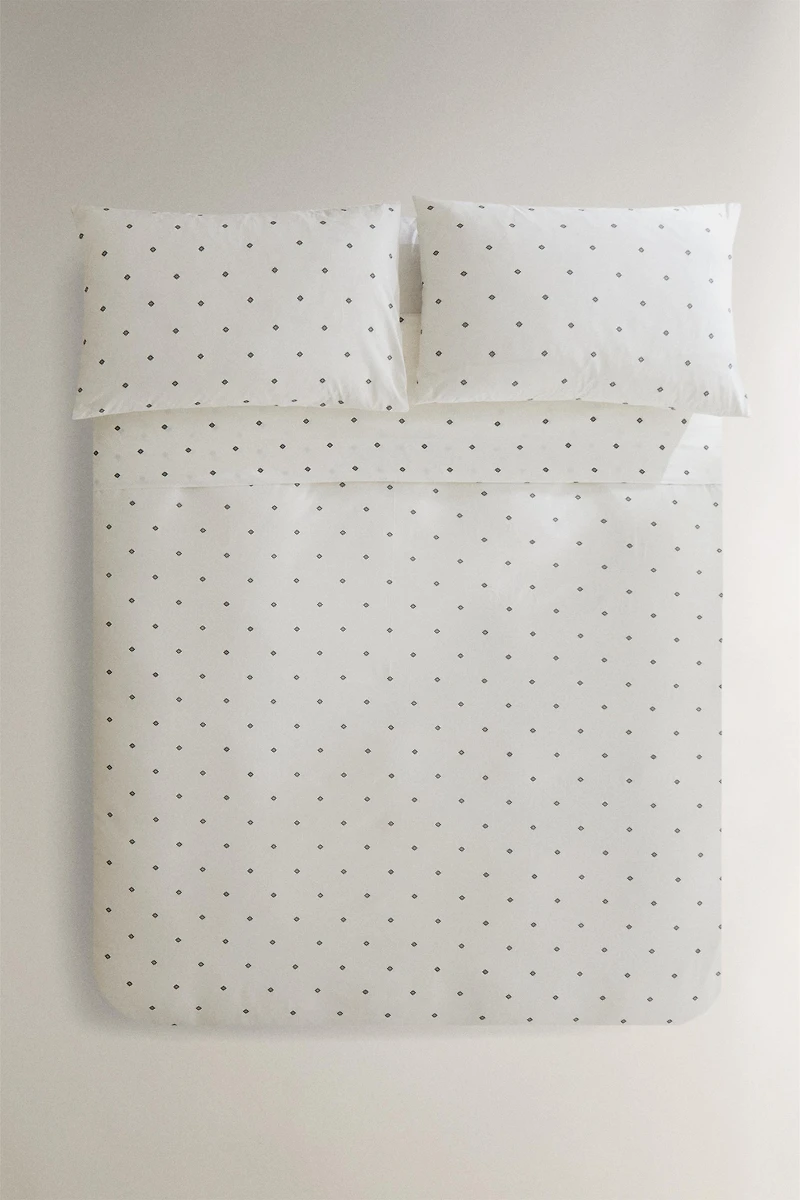 FLORAL PRINT DUVET COVER