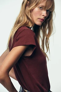 SHORT SLEEVE TEXTURED T-SHIRT