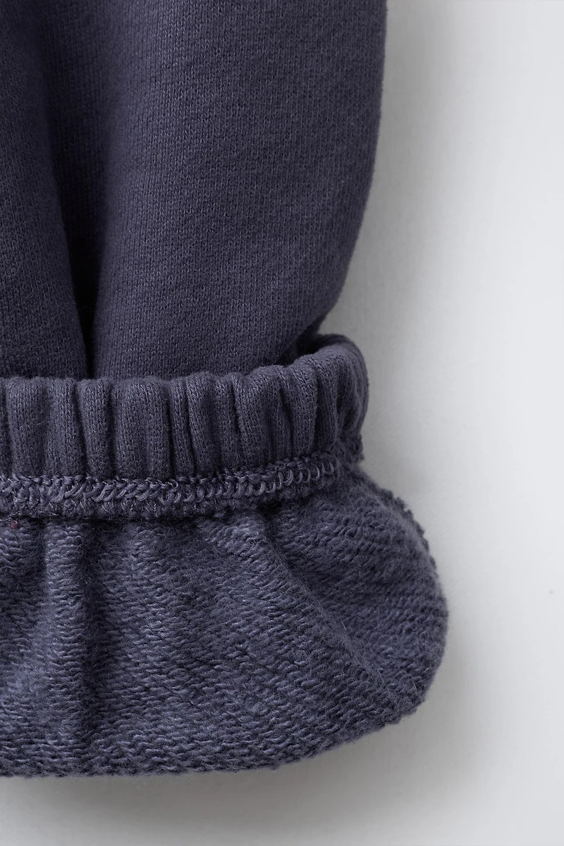 JOGGING SET SWEATSHIRT AND PANTS EMBROIDERED TEXT