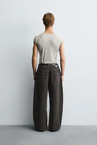 RELAXED FIT PANTS WITH ROTATED SEAM