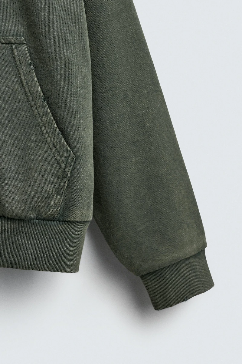 SWEAT WAFFLE COMBINÉ À CAPUCHE