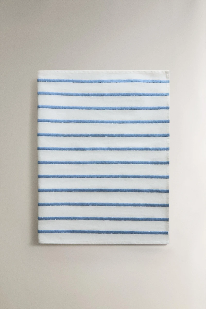 EMBROIDERED STRIPE TABLE RUNNER