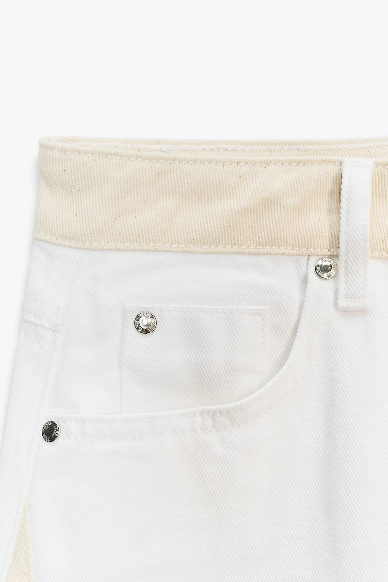 Z1975 COLOR BLOCK DENIM JEANS