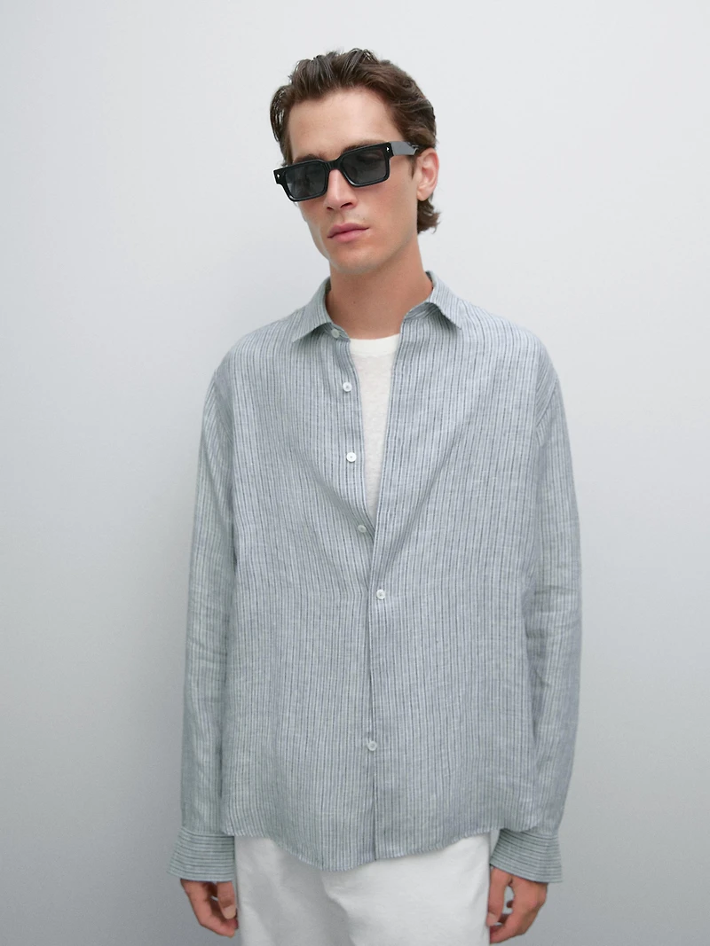 Regular fit striped shirt