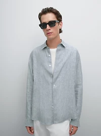 Regular fit striped shirt