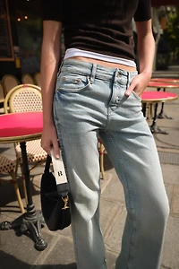 CROSSBODY BAG WITH LEATHER FLAP
