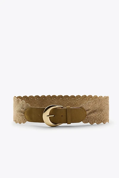 CEINTURE EN RAPHIA COMBINÉ