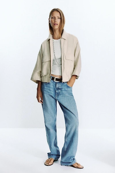 LINEN SAFARI JACKET