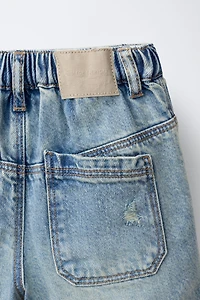 RIPPED DENIM SHORTS