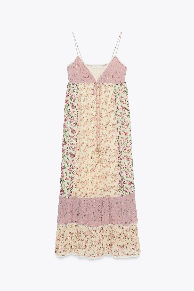 PATCHWORK FLORAL DRESS