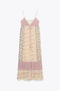 PATCHWORK FLORAL DRESS