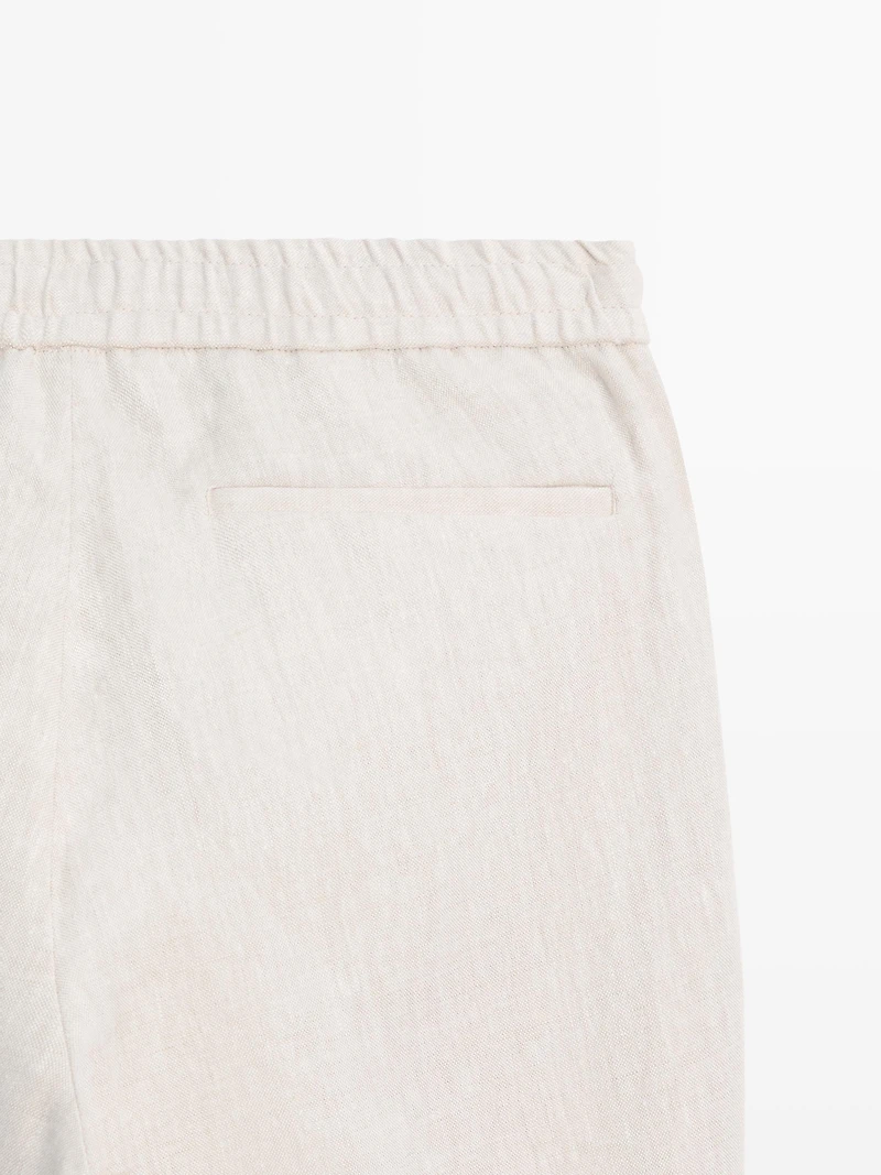 Pantalon de jogging en lin