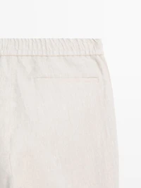 Pantalon de jogging en lin