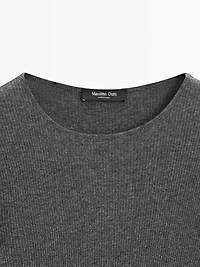 T-shirt manches longues côtelé