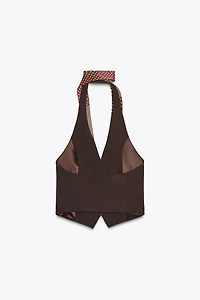 CHOKER TIE VEST TOP