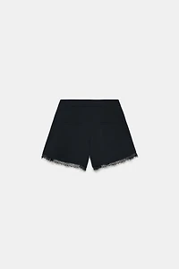 LACE TRIM SHORTS