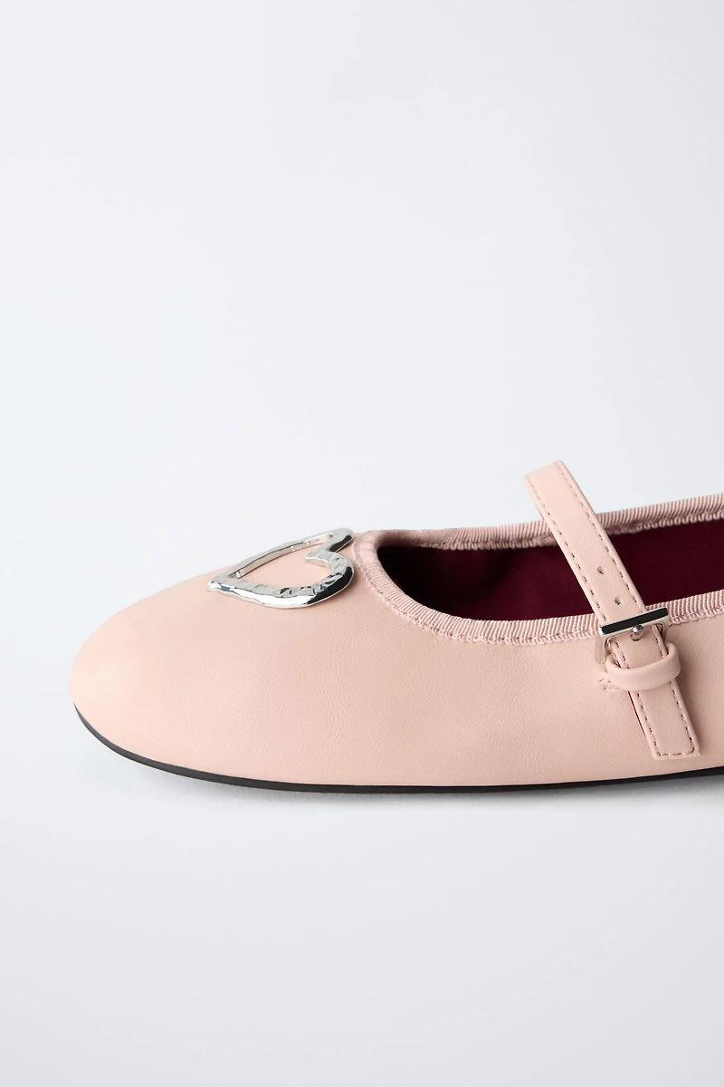 HEART BALLET FLATS