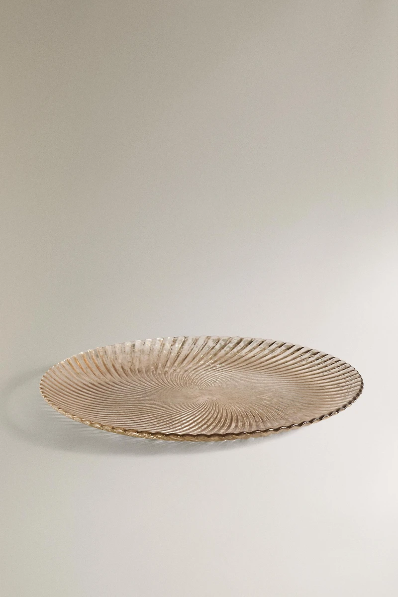 SOUS-ASSIETTE EN VERRE BRILLANT DE NOËL