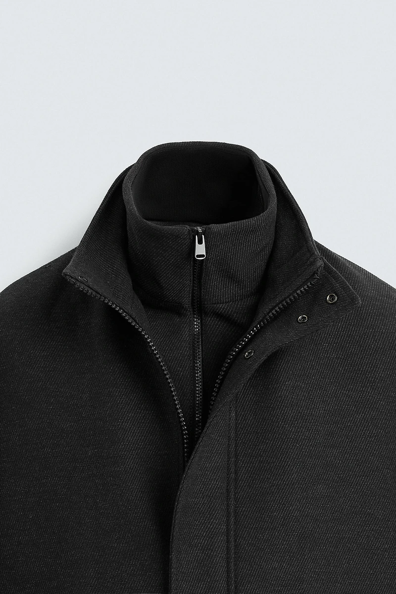REMOVABLE COLLAR COAT