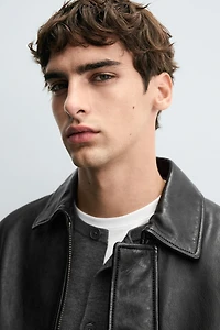 LEATHER POCKET JACKET