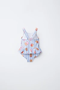 2-6 ANS/ MAILLOT DE BAIN À RAYURES CAPIBARA CAPYFUN ©