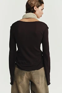 SOFT DOUBLE EFFECT T-SHIRT