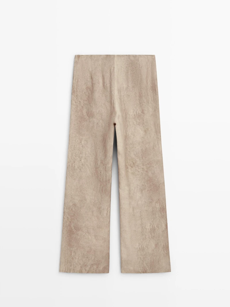 Pantalon fluide effet usé