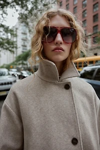 MANTEAU COL DOUBLE POSITION SOFT