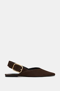 SUEDE SLINGBACK SHOES