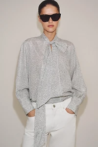 CHEMISE À NŒUD ET POIS ZW COLLECTION