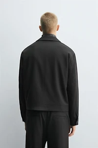 REGULAR FIT ZIP-UP OVERSHIRT