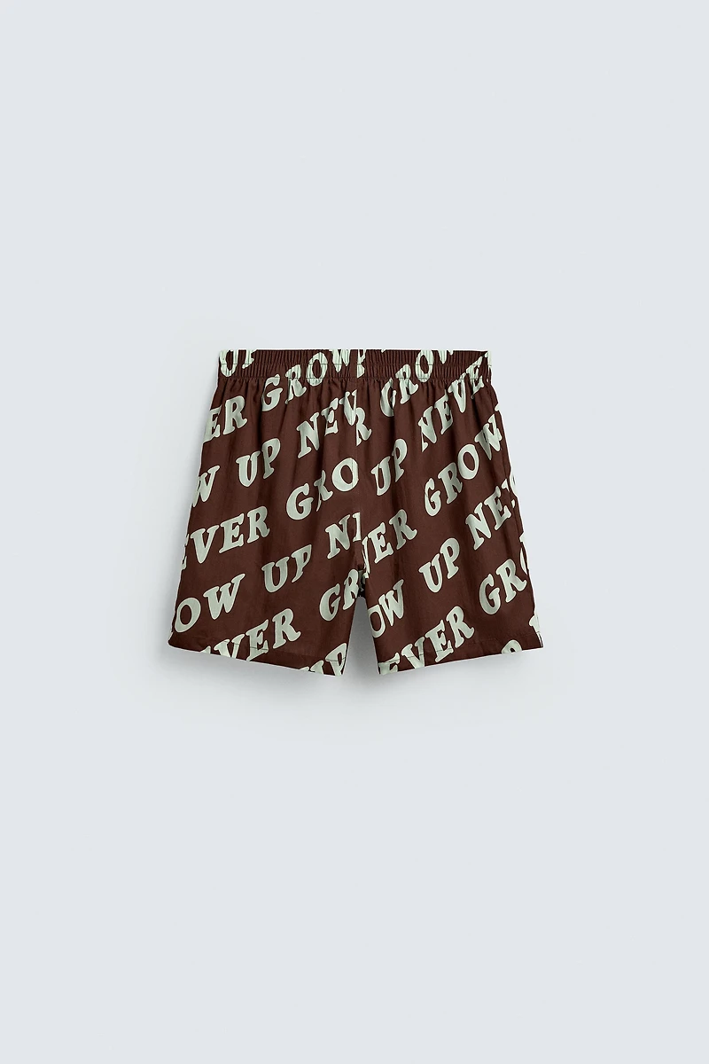 BOXER INSCRIPTION PETER PAN HARRY LAMBERT FOR ZARA X DISNEY