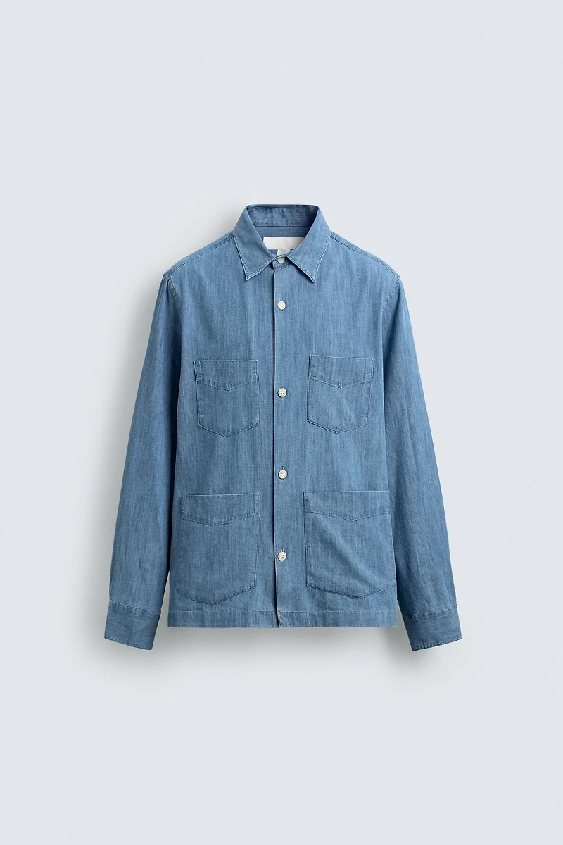 DENIM POCKET SHIRT