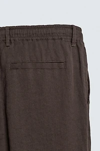 COTTON-LINEN RELAXED FIT PANTS