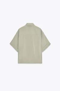 FLOWY SHORT SLEEVE SHIRT