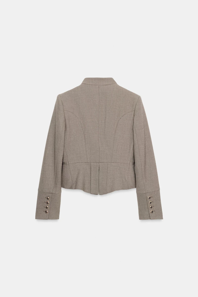 TAILORED BLAZER WITH LAPEL BUTTONS