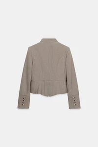 TAILORED BLAZER WITH LAPEL BUTTONS