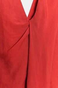 ZW COLLECTION GATHERED MIDI DRESS